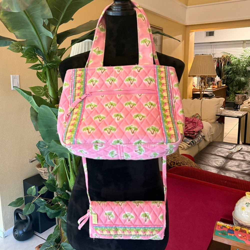 MAGGIB FLAMINGO TRIMMED SOFT PURSE AND WALLET